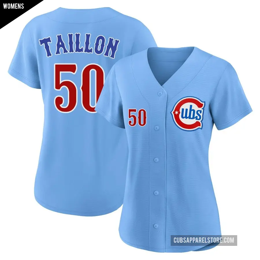 Women's Chicago Cubs ＃50 Jameson Taillon Limited Royal 2nd Alternate Jersey