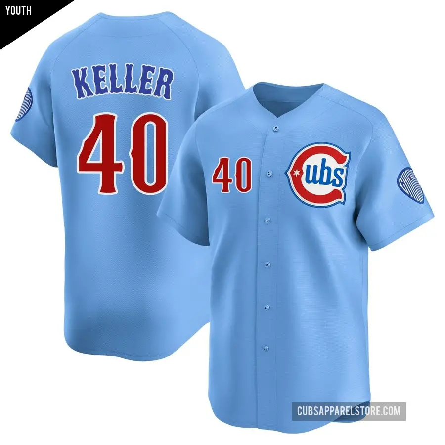 Youth Chicago Cubs ＃40 Brad Keller Limited Royal 2nd Alternate Jersey