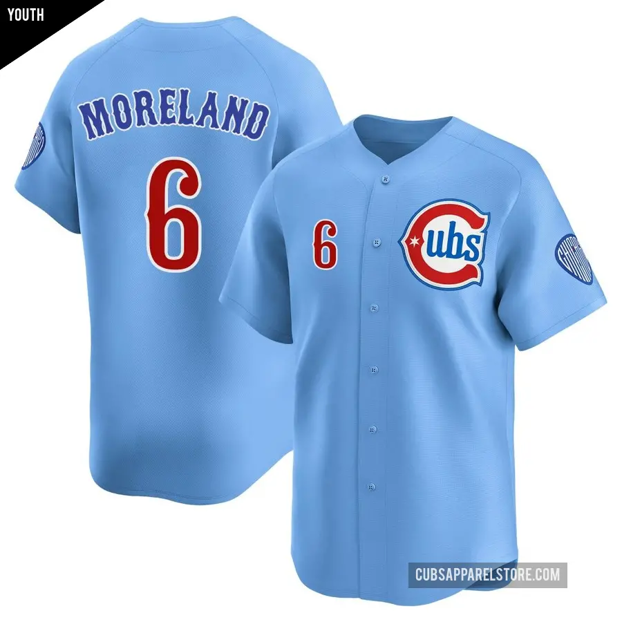 Youth Chicago Cubs ＃6 Keith Moreland Limited Royal 2nd Alternate Jersey